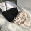 Klassische Damen Chenille Samt Wintermütze Retro Beanie Mütze Vintage Gerippt Gestrickt Fischer Hip Hop Einfarbig Sturmhaube