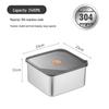 304 Stainless Steel Square Food Container