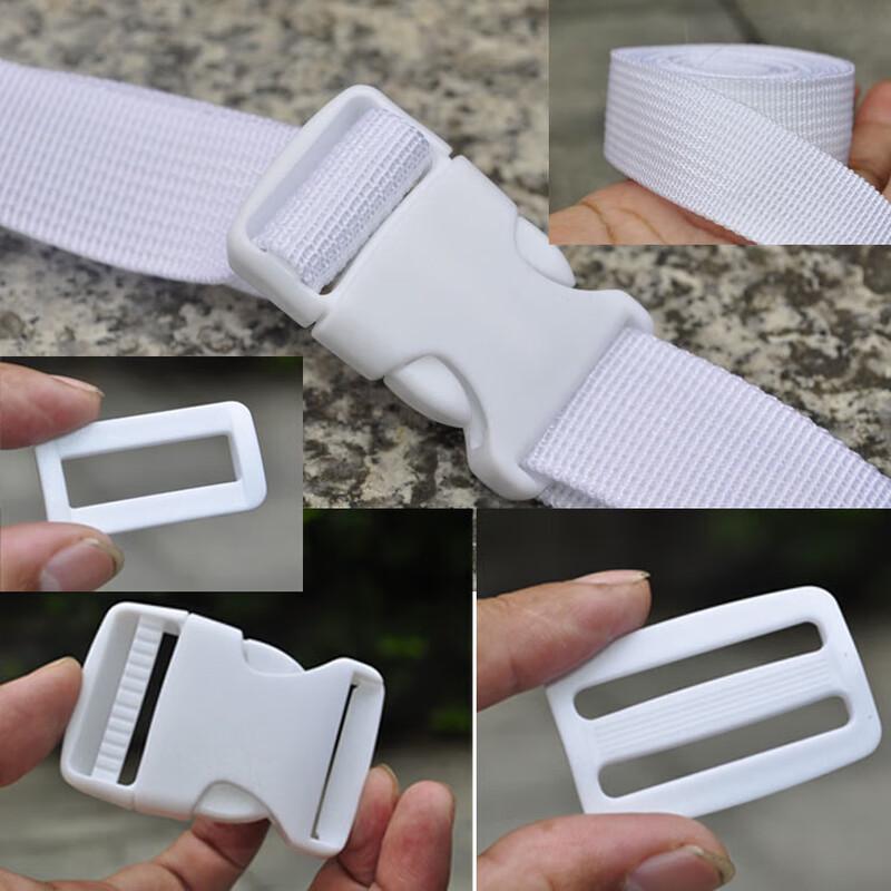 MR.GREEN Pure White Plastic Backpack Buckles