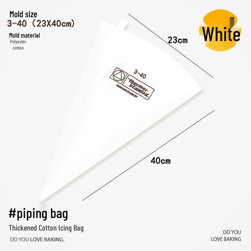 Thickened Cotton Waterproof Oilproof Cream Bag, Food-Grade Explosion-Proof Cookie Piping Bag.
