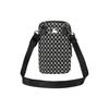 MLB Monogram Vintage Floral Print NY Yankees Nylon Phone Bag Unisex Shoulder Bag Black 32BGDK011-50L