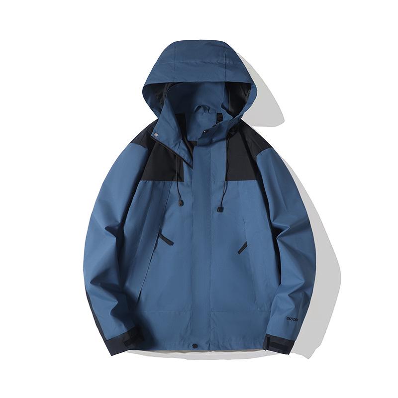 Couple's Autumn Winter Windbreaker: Thick, Velvet-Lined 3-in-1 Jacket for Live-Stream Sales