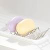 Yangyizhi Soap Holder, Stainless Steel Drain Tray, Wave Shaped 2-3 Soaps Sponge Organizer for Bathroom Shower Kitchen Countertops