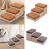 Escalier pour chien à 3 marches Portable Multifonctionnel Échelle Confortable avec Rangement pour Chiens Hauts Lits Ou
