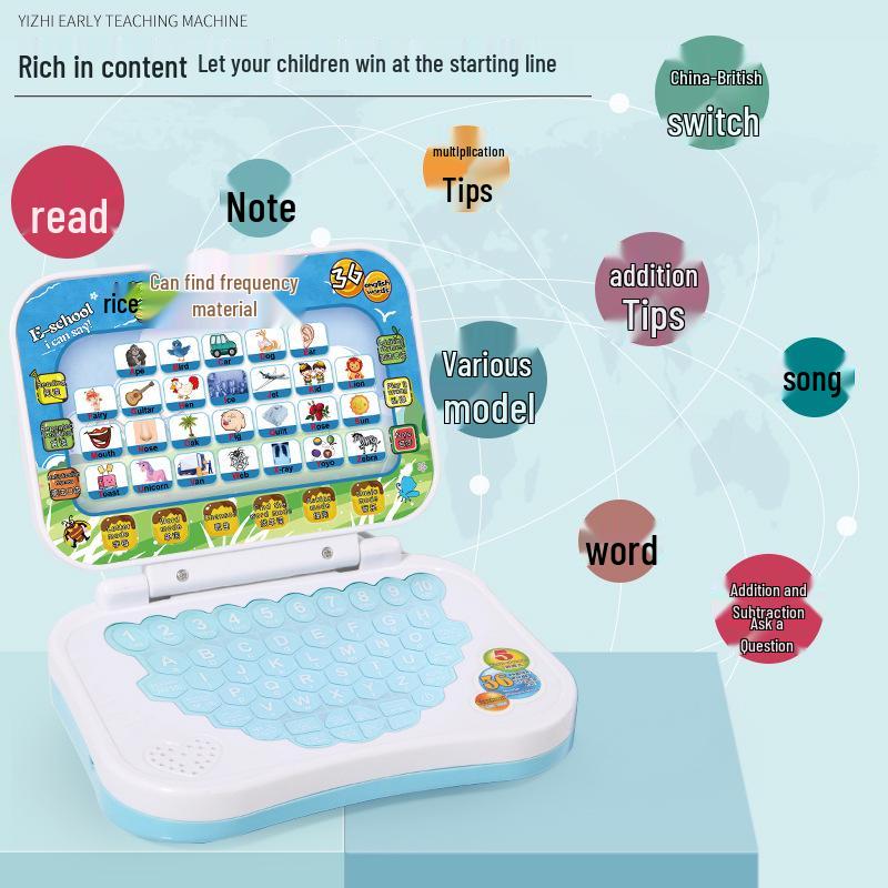 Bilingual Children's Learning Toy: Smart Cartoon Mini Reader