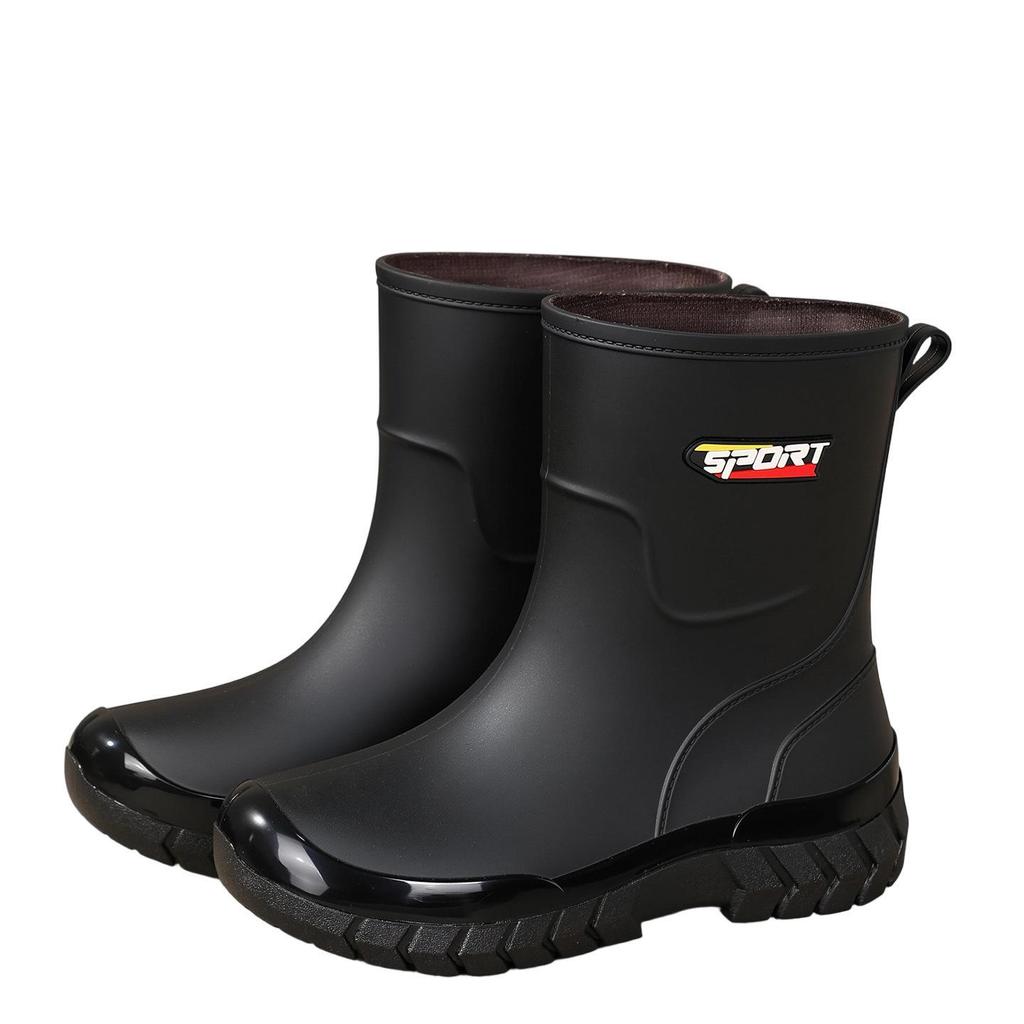 Four Seasons Rain Shoes Women'S New Waterproof Platform Rain Boots Work Non-Slip Rubber Shoes Women'S Adult Beautiful Water Shoes