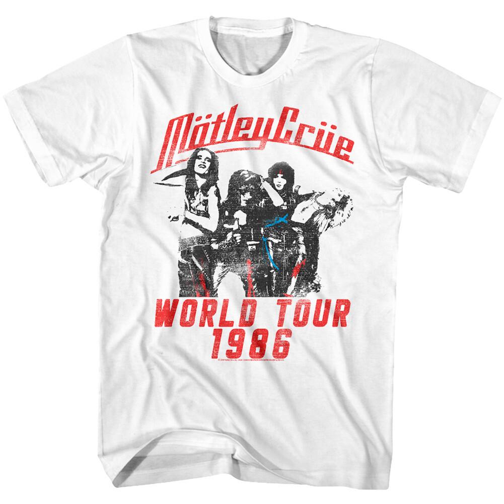 

Motley Crue Theatre of Pain World Tour 1986 Men s T Shirt Heavy Metal Rock Band 2XL