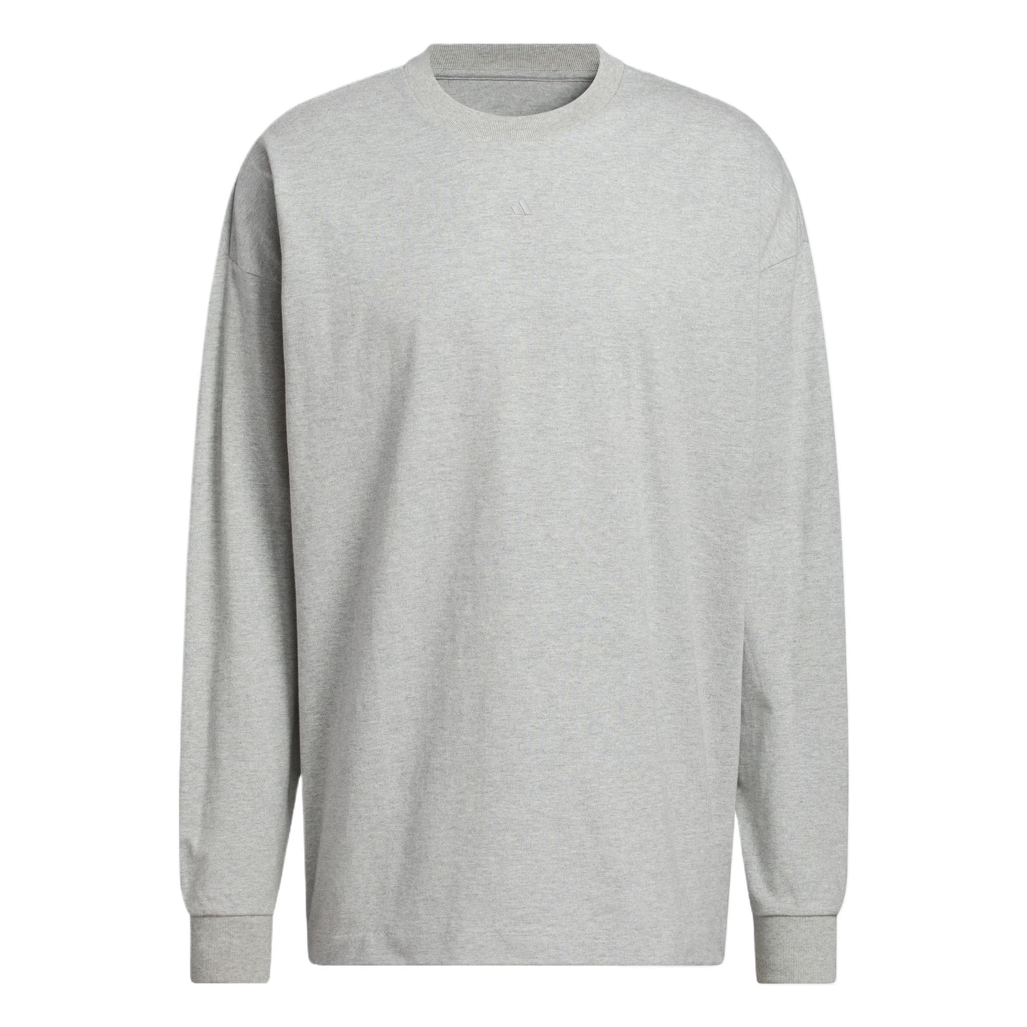 Adidas BASKETBALL T Shirt Unisex Medium Heather Gray JZ9529 XL