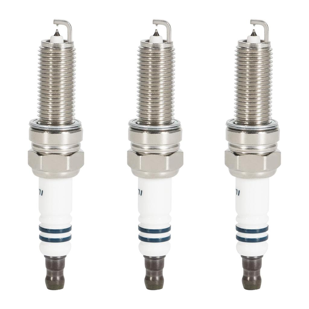 Double Iridium Premium RX Spark Plugs, Set of 3, for N-BOX JF1, JF2, and N-ONE JG1 and JG2. Reference Part Number: LKR7ARX-PS (12290-R9G-003).