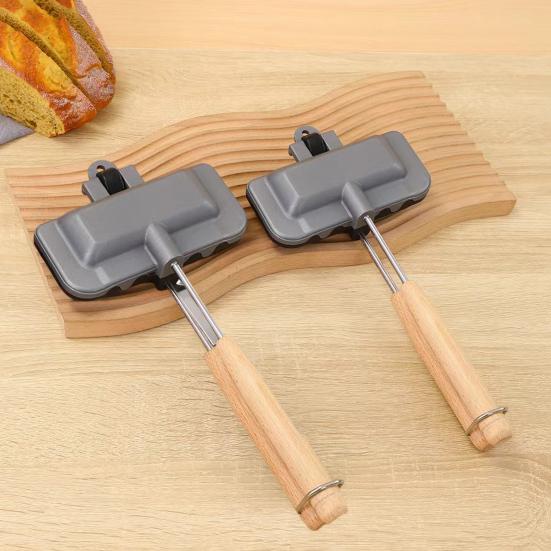 Hot Sandwich Maker Non-Stick Grilled Panini Maker Pan Aluminum Flip Cheese Maker Pan for Toast Waffle Pancakes Breakfast
