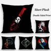 M-Michael-Myers Horror Halloween Pillow Case Plush Fabric Soft Double Sided Print Home Sofa High Quality Cushion Cover Throw