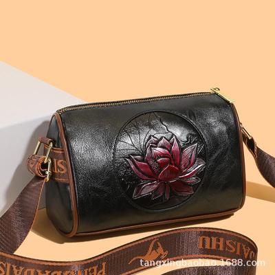 Borsa a Tracolla Boston Floreale da Donna 2025 - Borsa alla Moda Stile Marea Nazionale dal Design Casual