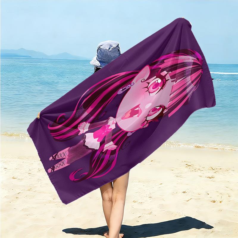 1Pc Monster High Creatures Beach Towel Microfiber Beach Towel Thin Absorbent For Beach Swimming Yoga Bath Sports 091729
