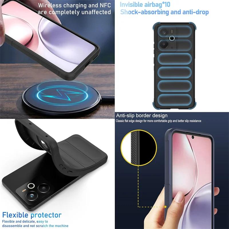 Custodia in Silicone Antiurto con Sensazione di Pelle Flessibile per Realme 14 5G Realme 14T Copertura Protettiva Guscio Posteriore Fundas Coque
