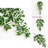 Hedera Nepalensis Artificial Plant Wall Hanging With Plastic Leaves For Home Decor