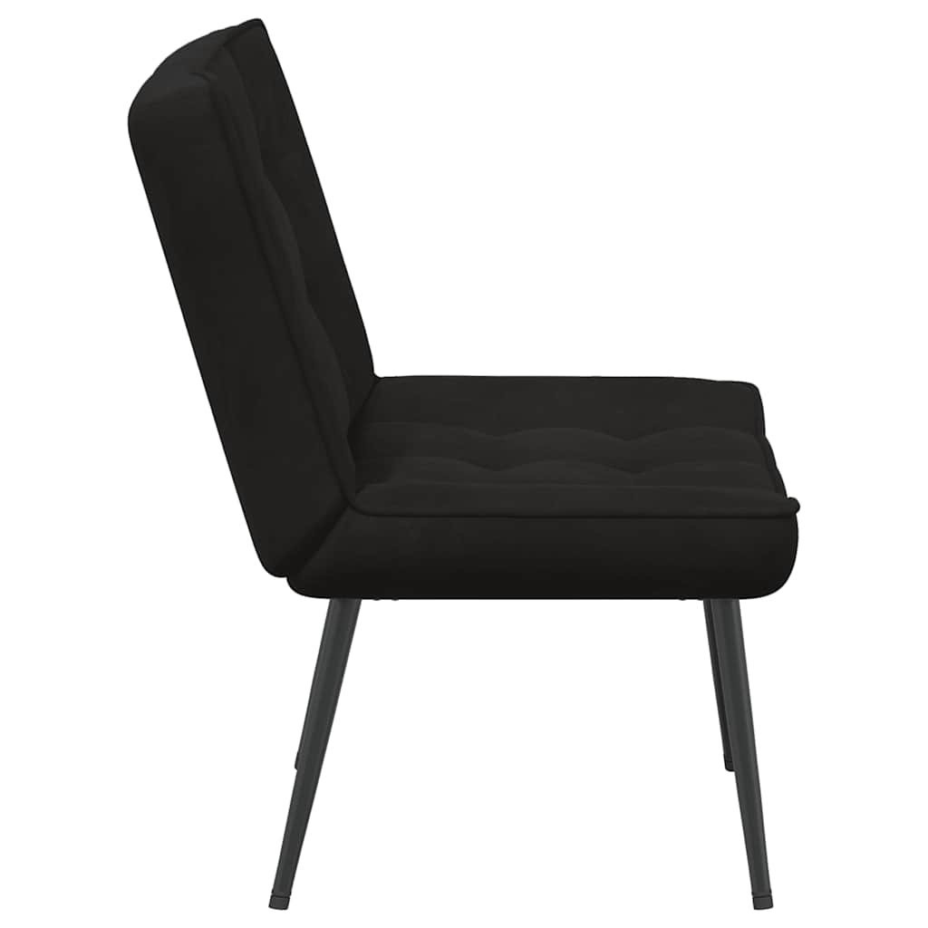 Relax Armchair In Black 64 X 74 X 84 Cm Velvet