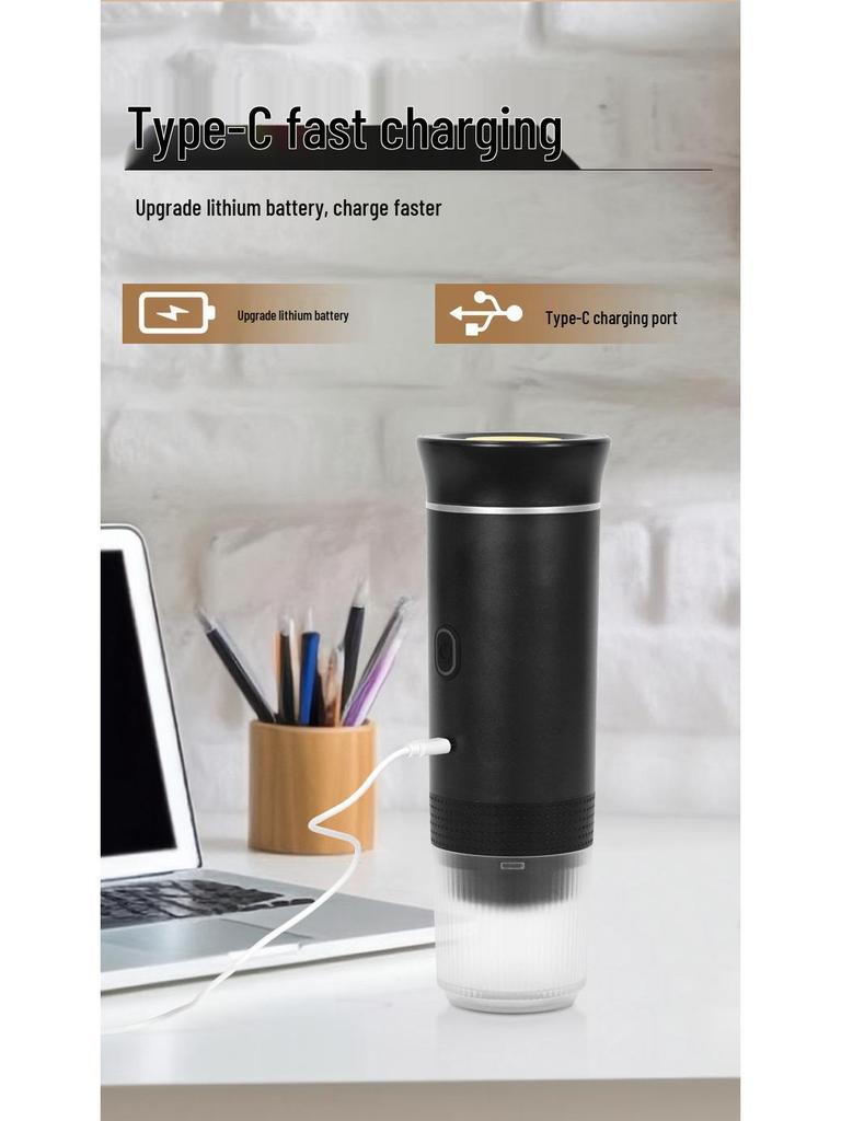 Meiyi Tragbare kabellose Espressomaschine: Kompakte elektrische Kaffeemaschine im italienischen Stil mit Heizpumpe