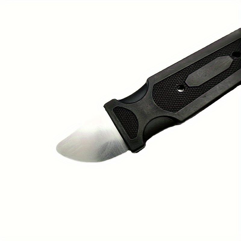 1pc Ultra-Thin Stainless Steel Precision Screwdriver - Anti-Static Smartphone & Tablet Repair Tool with Black Textured Grip for Easy Handling