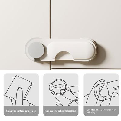 1Pcs Baby Anti-Pinch Hand Cabinet Door Buckle Home Refrigerator Lock Multi-Function Drawer Locks For Kids Security Protection