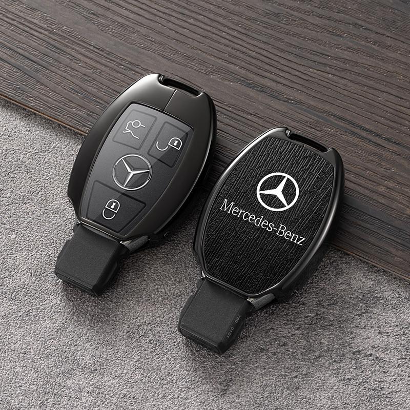 New Zinc Alloy Car Key Case Cover Shell Fob Bag For Mercedes Benz W204 W205 W212 W213 W176 W177 W219 A B C E S Class GLC CLA AMG