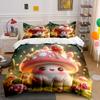 Cute Mushroom Trio Home Decoration Bedding Set With 1 Duvet Cover 2 Pillowcases Single Double King Queen, Gift