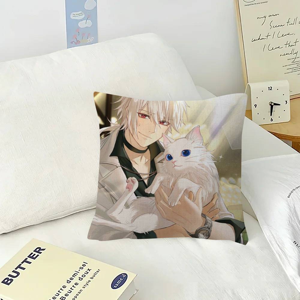 Anime Game Mystic Messenger Maple Design Cushion Cover Happy Autumn Harvest decor Holiday Decorati Pillow Cover