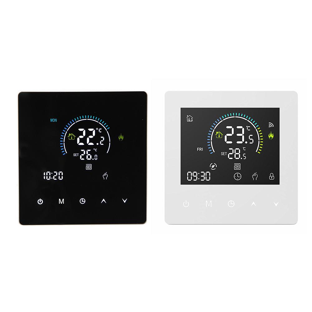 Smart Thermostat with Touch Screen Programming for Custom Heating Schedules in Residential and Commercial Buildings