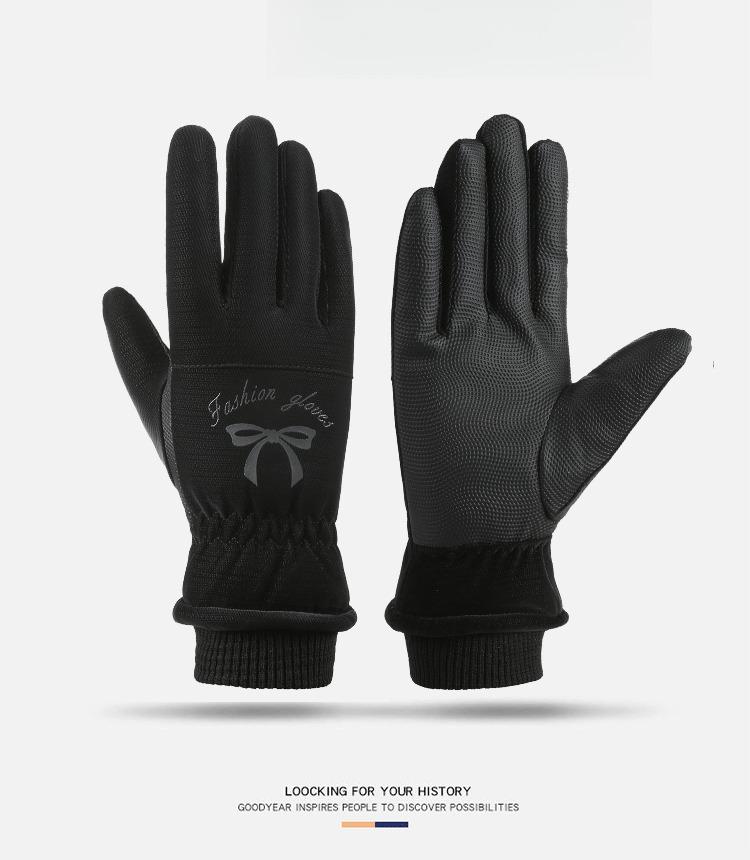 

Ski Gloves for Couples To Keep Warm and Thicken in Winter Women s Windproof and Waterproof Riding Men s Cycling Outdoor One Size