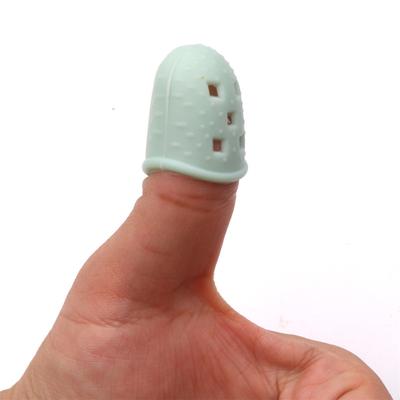 1 Pair Kalimba Guitar Thumb Finger Picks Protector Silica Gel Finger Cots Fingertip Nail Protection