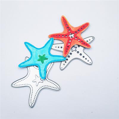 2 pezzi/set Fustelle a forma di Stella Marina Stencil Album di Scrapbooking Cartoncino per Goffratura Decorazione Artigianale Fai da Te