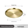 Yangge 304 Stainless Steel Round Serving Plate