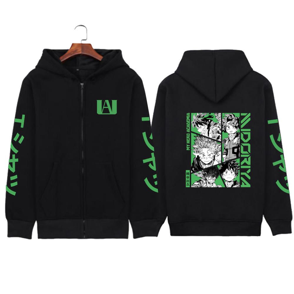 My Hero Academia Dabi Zip Up Hoodies Men Women Comfortable Hooded Tops Winter Loose Warm Thick Zipper Jacket Coat