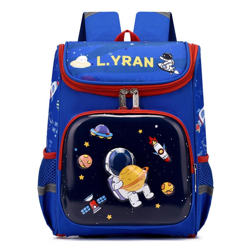 Trendy Oxford Fabric Cartoon Backpack For Kids Breathable Lightweight Design синий