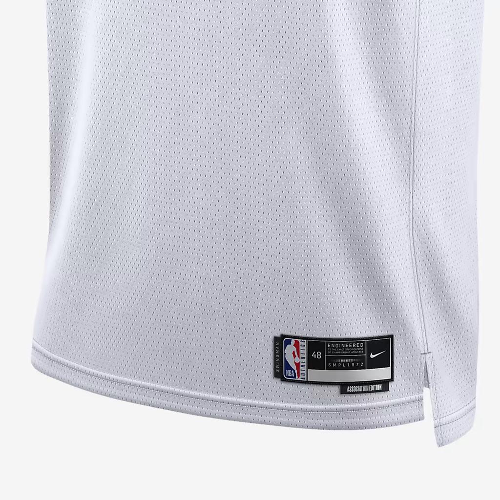 Nike NBA Team Logo Tank Top Fan Edition 22-23 Season Jazz Donovan Mitchell No. 45 Unisex Tops White DN2097-100