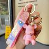 Teddy Cartoon Angel Bear Keychain Resin Cute Keyring Perfect For Celebrations And Gifts