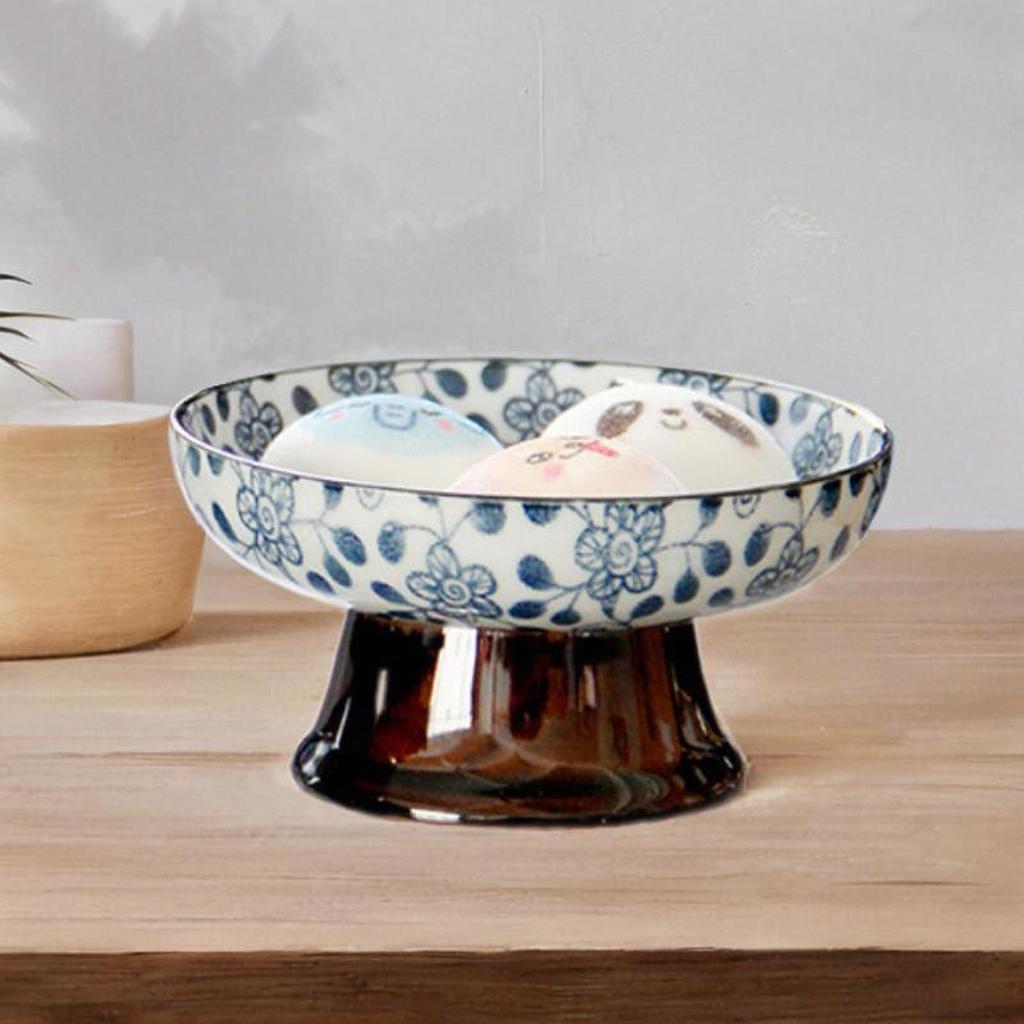 Keramický tác na osvěžení Vintage Dekor Dekorativní Retro Dekor Vrchol Mísa Dezertní mísa Party dortový talíř Servírovací tác