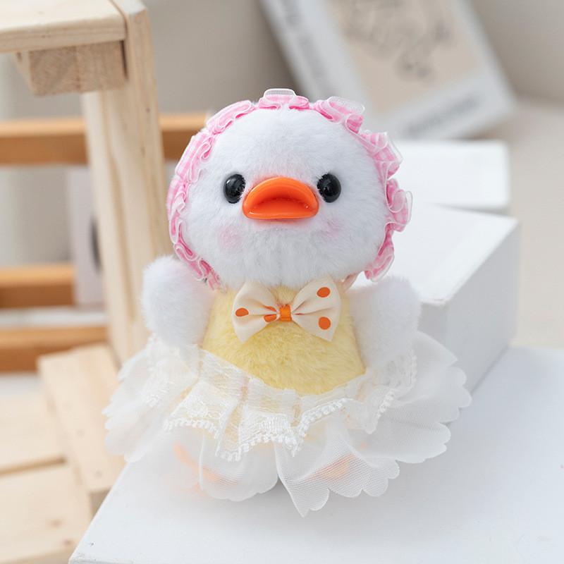 Plush Cute Duck Doll Keychain Toys With Soft Pp Cotton For Kids Decor Gifts