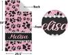 Dog Paw Print Beach Towel for Pet Lovers Dog Mom Gift Bath Wrap Polyester Material Cute Puppy Gift for Dog Owners R
