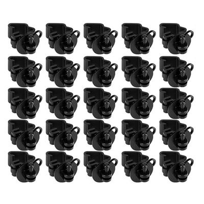 25Pieces Agricultural Electric Fence T Post Insulators Elegant Sturdy Plastic Materials Lock Systems for Ranchers