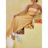 and American Foreign Trade Cross-Border Summer Tube Top Sexy Top High Waist One-Piece Skirt Formal Dress Light Luxury Formal Dress Vacation Skirt