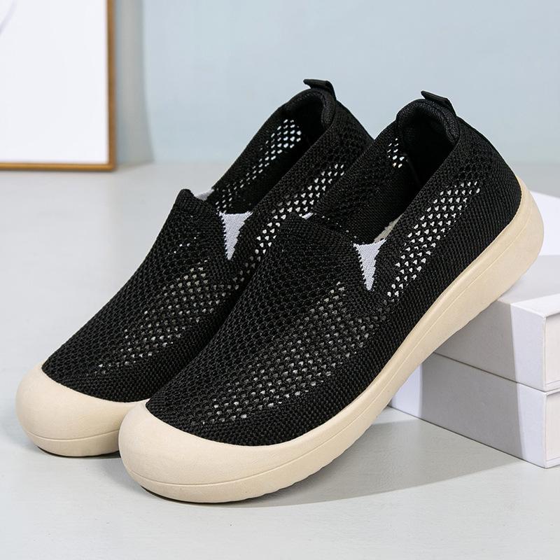 Boty dámské jarní letní nové síťované prodyšné jednoboty dámské lehké měkká podrážka pohodlné protiskluzové odolné proti opotřebení líné boty