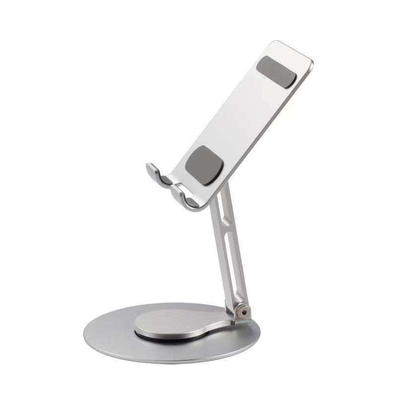 Real Aluminum Alloy Adjustable 360 Rotation Foldable Desktop Phone Holder Stand Comfortable Folding Cell Phone Stand