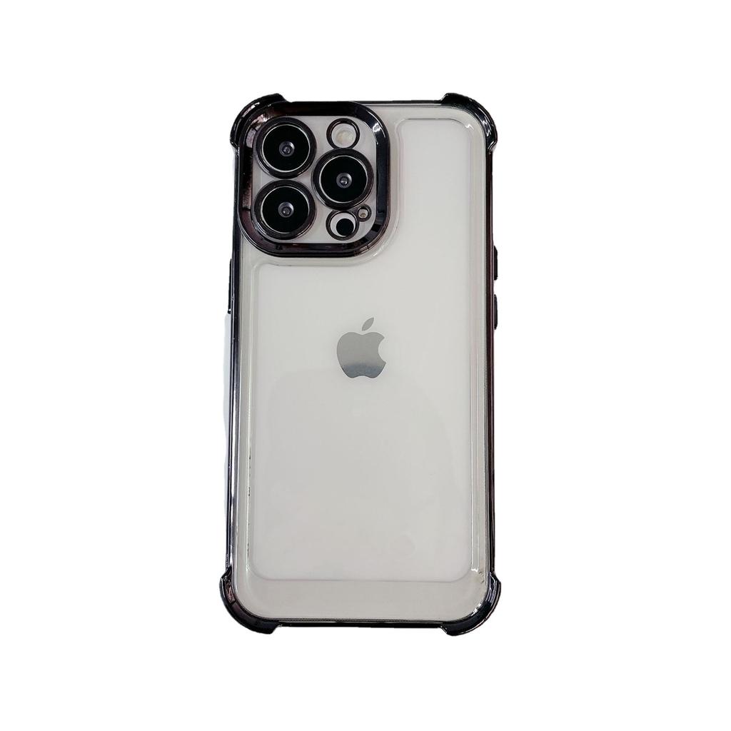 Applicable to iPhone16PROP new anti-drop four-corner electroplating space case Apple 15PROMAX Apple 13PROM