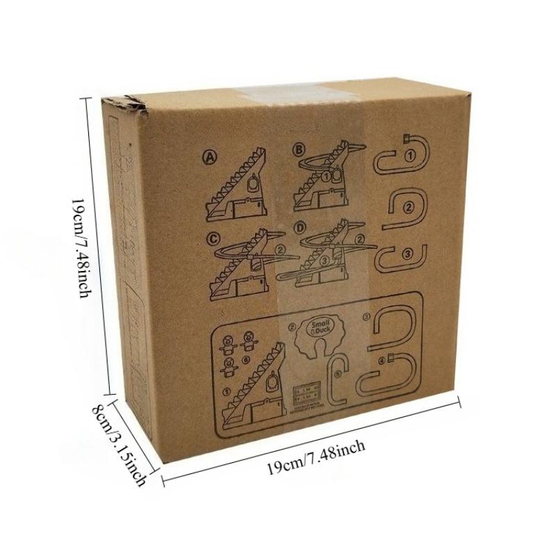 1SET Little Duck Climbing Stairs Little Yellow Duck Climbing Stairs Slide Track Toy Climbing Stairs Duck