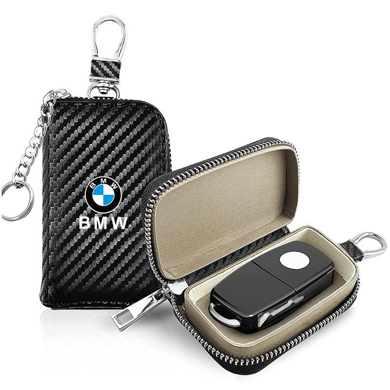 Custodia Porta Chiavi Auto in Pelle Fibra di Carbonio di Lusso Per BMW X1 X2 X3 X5 X4 X6 X7 G30 G20 G32 G11 G12 F40 F30 F20 F10 F34 F07