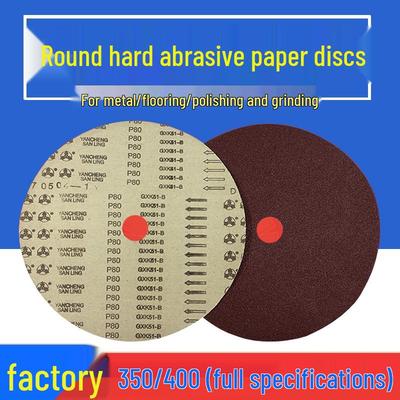 GXK51-B Sanding Disc 350/400mm, 32mm Center, P40/P60/P80 Grit for Steel and Floor Grinding
