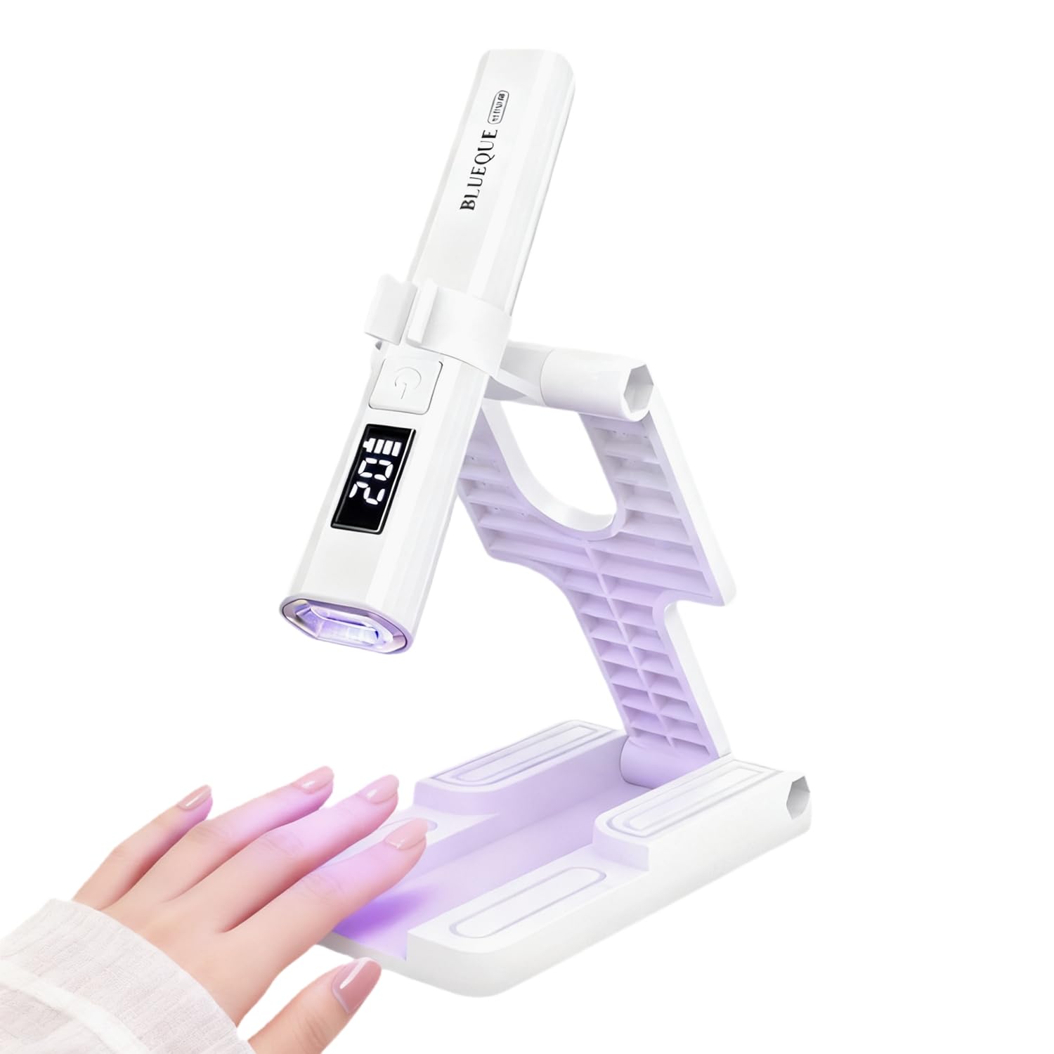 

Gel Nail UV LED Nail 3W Pen Fast Timer Function USB Mini Curing Compatible with All Convenient for Business Home Professional Beginner for Hands and белый