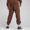 Puma Mmq Solid Color Casual Mid Waist Knitted Sweatpants Unisex Sweatpants Brown 620821-45