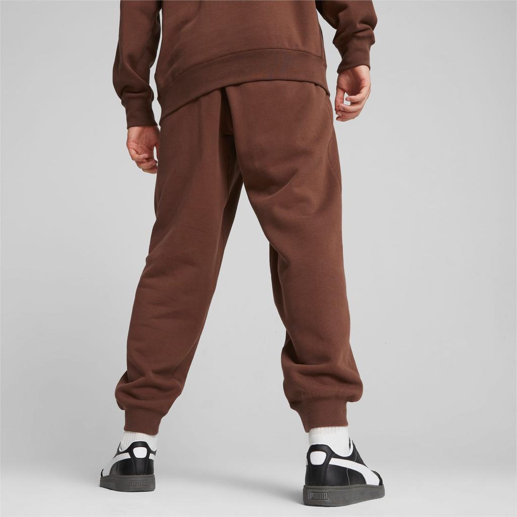 Puma Mmq Solid Color Casual Mid Waist Knitted Sweatpants Unisex Sweatpants Brown 620821-45
