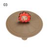 1Pcs Transparent Cartoon Cute Silicone Cup Cover Heat-resistant Leak Proof Sealed Lids Cap Dustproof  Cup Cover Tea Coffee Lids